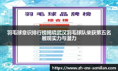 羽毛球意识排行榜揭晓武汉羽毛球队荣获第五名展现实力与潜力